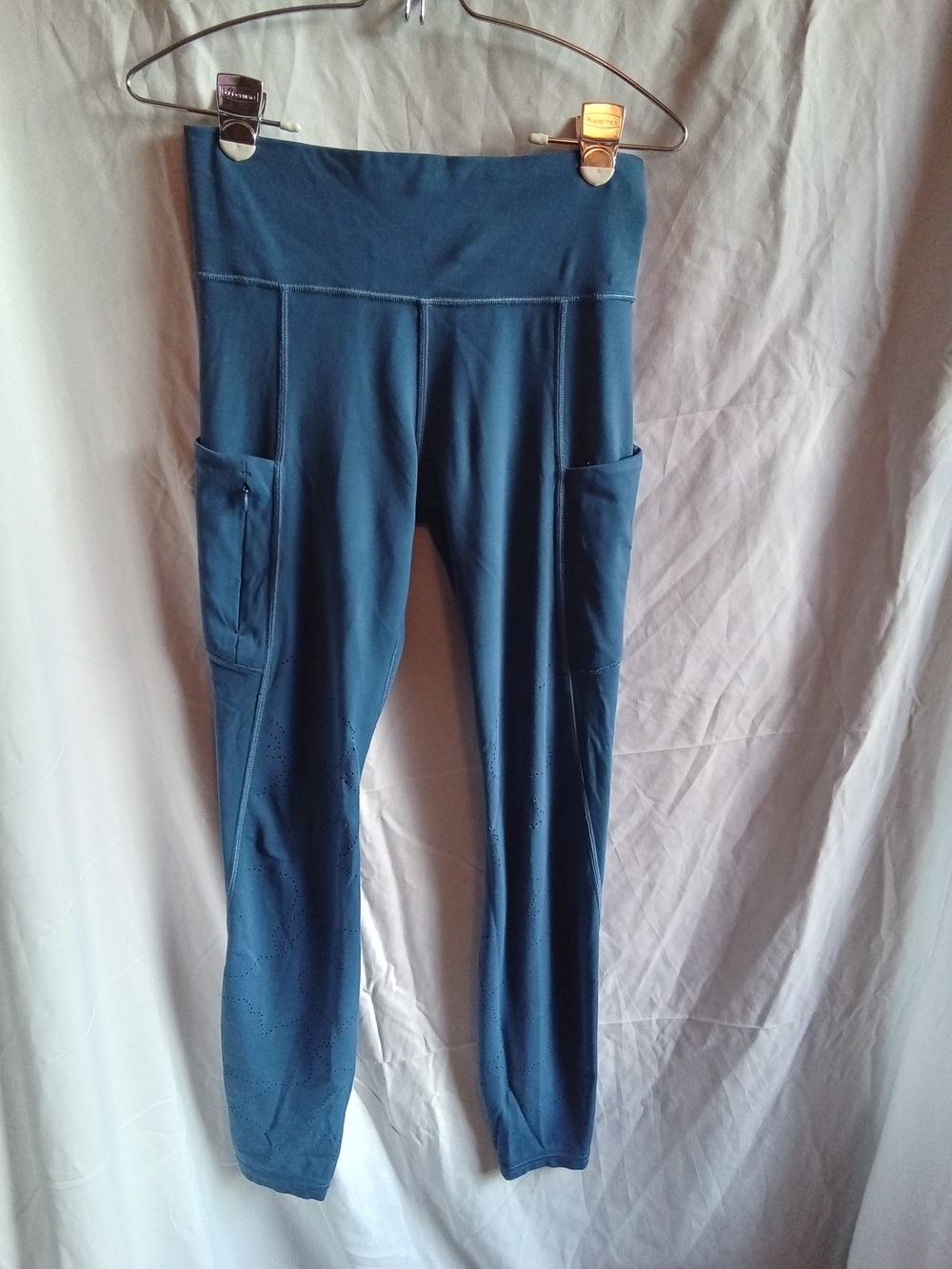 Athleta Teal High-Waist Pocket Leggings ST